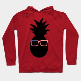 Pineapple man- us flag glasses Hoodie